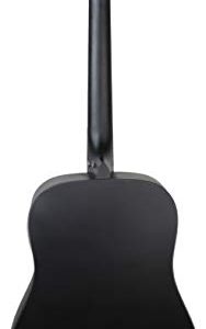 Jasmine Acoustic Guitar - Matte Black Bundle with with Strings, Strap, Tuner - Image 4