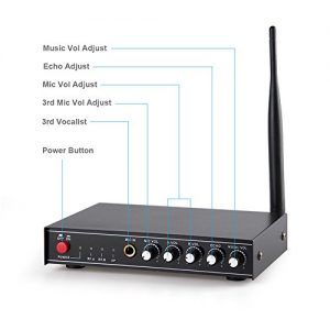 UHF Wireless Microphone System,Frunsi Dual Dynamic Cordless Handheld - Image 4