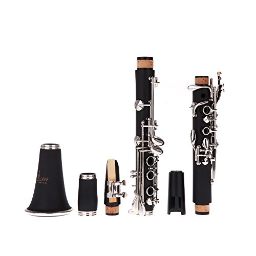ammoon Clarinet Bakelite 17 Key B♭ Flat Soprano Woodwind Instruments