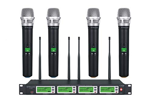 GTD Audio 4x800 Selectable Frequency Channel UHF Diversity Wireless