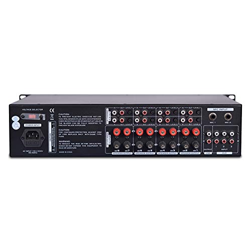 Pyle 2200W Pro Audio Power Sequencer Conditioner – 8 Outlet Surge Protector with Digital LCD Display for Studio & Home Theater