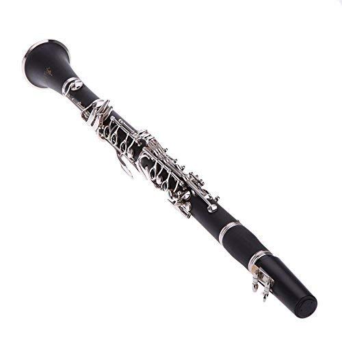 Andoer Clarinet Bakelite 17 Key B♭ Flat Soprano Nickel Plating Exquisite