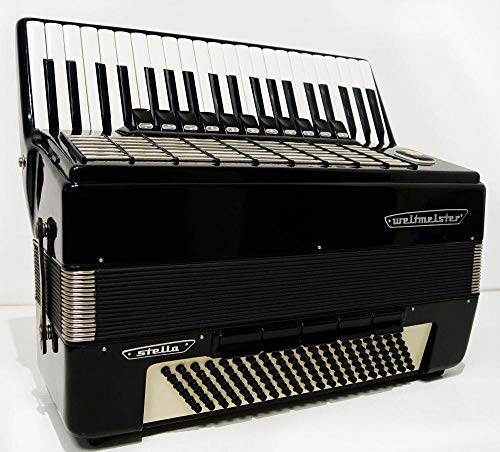 Discover Brilliance: Almost Unused Weltmeister Stella 120 Bass German Piano Accordion