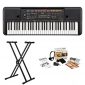 Yamaha 61-Key Portable Keyboard with Knox Double X Stand and Survival kit