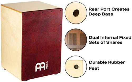 Meinl Cajon Box Drum with Internal Snares and FREE Bag
