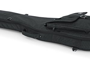 Gator Cases Transit Series Bass Guitar Gig Bag; Charcoal Black Exterior (GT-BASS-BLK) - Image 4