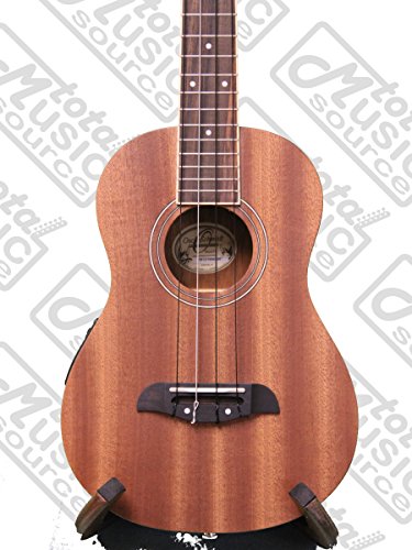 Oscar Schmidt OU2TE Tenor Electric Ukulele, All Mahogany w/Padded Gigbag