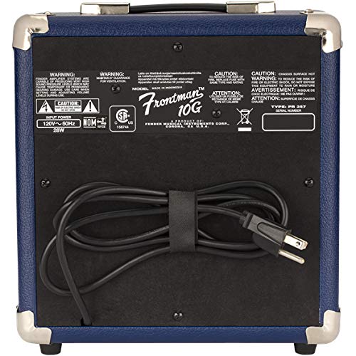 Fender Frontman 10G Electric Guitar Amplifier - Midnight Blue Bundle
