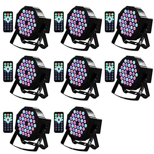 DJ Lights Missyee 36 X 1W RGB LEDs DJ LED Uplighting Package Sound