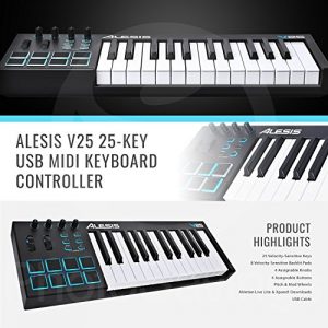 MIDI Keyboard Controller Bundle - Unleash Your Musical Creativity with 25 Keys, Pads, and Samson Studio Essentials - Image 2