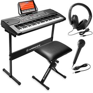 Hamzer 61-Key Portable Electronic Keyboard Piano with Stand