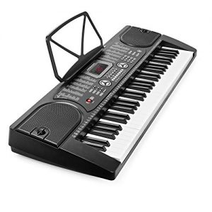 Hamzer 61-Key Digital Music Piano Keyboard – Portable Electronic Keyboard with Microphone & Learning Stickers - Image 3