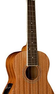 Oscar Schmidt OU2TE Tenor Electric Ukulele, All Mahogany w/Padded Gigbag - Image 2