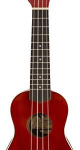 Fender Venice Soprano Ukulele - Cherry Bundle with Hard Case - Image 2