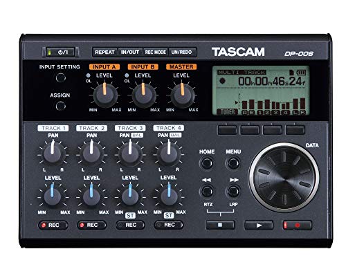 Tascam 6-Track Digital Pocketstudio Multi-Track Audio Recorder
