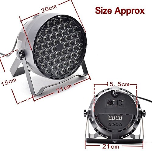 Eyourlife LED Stage Lights 8pcs 54X3W LED DJ PAR Light RGBW 162Watt