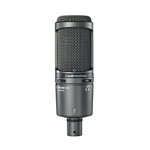 Audio-Technica AT2020USB+ - High-Quality Cardioid Condenser USB Microphone for Crystal-Clear Digital Recording, Perfect for Musicians, Podcasters, and Home Studios! ??️