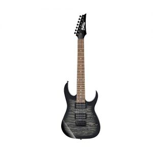 Ibanez 7 String Solid-Body Electric Guitar, Right, Transparent Black Sunburst