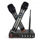 UHF Wireless Microphone System,Frunsi Dual Dynamic Cordless Handheld