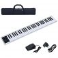 Costzon 61-Key Portable Electronic Piano, with a Black Handbag