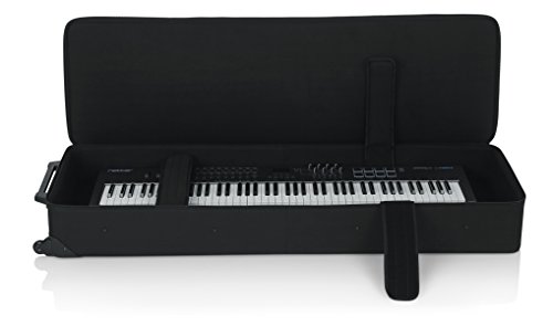 Gator Cases Lightweight Rolling Keyboard Case for 88 Note Keyboards
