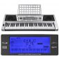 AW 61 Key LCD MIDI Silver Electric Keyboard Music Digital