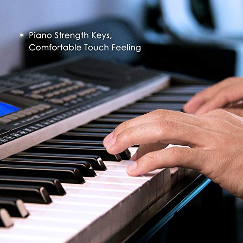 Mugig 61-key Keyboard Piano, Portable Electric Keyboard Piano