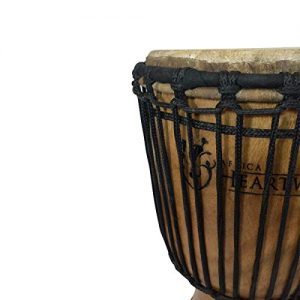 Classic Heartwood Djembe Drum - 9"x 18", Hand-carved, Solid-wood - Image 4