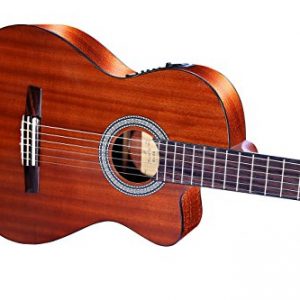 WINZZ Nylon-string Classical Guitar 39 Inches Electric Build-in Pickup Cutaway - Image 3