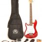 Left Handed Electric Guitar 1/2 Size (34 Inch) Red w/Pocket Amp