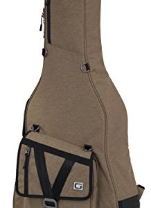 Gator Cases Transit Series Acoustic Guitar Gig Bag; Tan Exterior - Image 2
