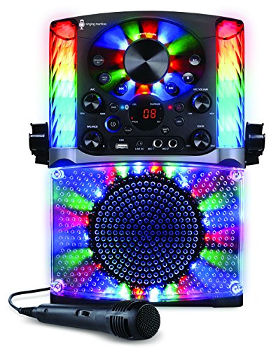 Singing Machine Bluetooth CD+G Karaoke System Black