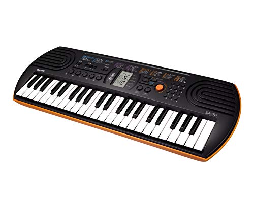 Casio SA-76 44-Key Mini Keyboard for Kids: 100 Tones, 50 Rhythms & Easy Learning Features
