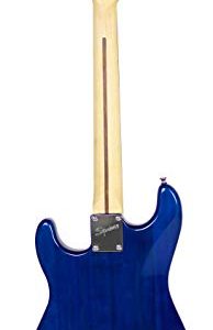 Squier by Fender Short Scale (24") Stratocaster - Transparent Blue Bundle - Image 4