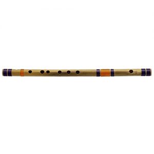 Indian Base Bamboo Flute (D Tune) Musical Instruments Woodwind - Image 3