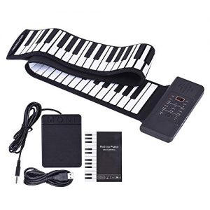 Roll Up Piano, Foldable Thickened Keys Flexible Soft Silicon Electric