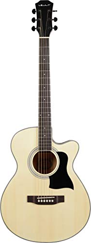 Vault 40-Inch Cutaway Acoustic Guitar - Natural Bundle with Gig Bag
