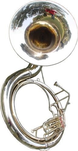 Exceptional Indian Handmade Sousaphone Mouthpiece – 25" Brass Bell with Carry Bag