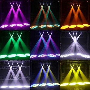 U`King 50W LED Moving Head Light with Remote 8 Gobo 8 Pattern Spotlight - Image 3