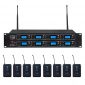 Pyle Professional 8 Channel UHF Wireless Microphone & Receiver System