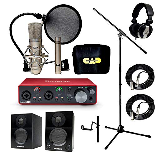 Home Recording Studio Bundle Stand Focusrite Scarlett
