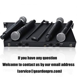 🎤  Professional 4-Channel UHF Wireless Microphone System with Rechargeable Receiver – Perfect for Karaoke, Parties, and Events! 🎶 - Image 3