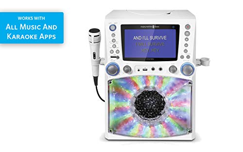 Singing Machine Bluetooth Karaoke Machine with Disco Lights