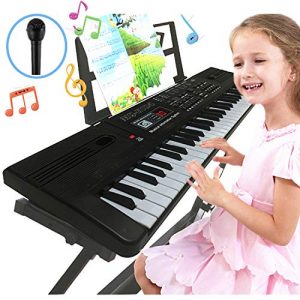 Semart piano keyboard for kids 61 key electric digital music keyboard