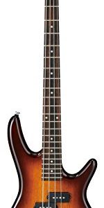 Ibanez 4 String Bass Guitar, Right, Brown Sunburst