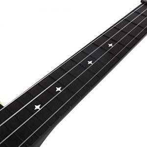 Concert Ukulele Electric Enya Nova U/BK EQ 23"Cutaway Carbon Fiber - Image 4