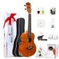 Ukulele Solid Mahogany 23 Inch Concert Uke With Free Online Course