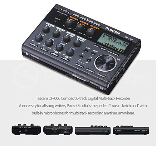 6-Track Digital Pocketstudio and Deluxe Accessory Bundle – Perfect for On-the-Spot Professional Recording