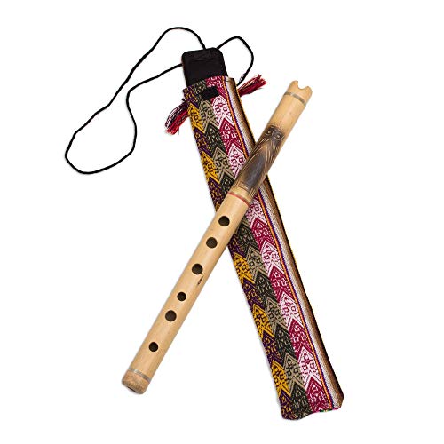 NOVICA Animal Themed Wind Night Owl' Bamboo Quena Flute