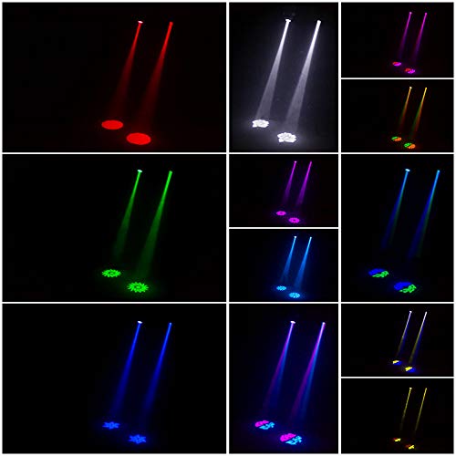 U`King 50W LED Moving Head Light 8 Gobo Beam Spotlight